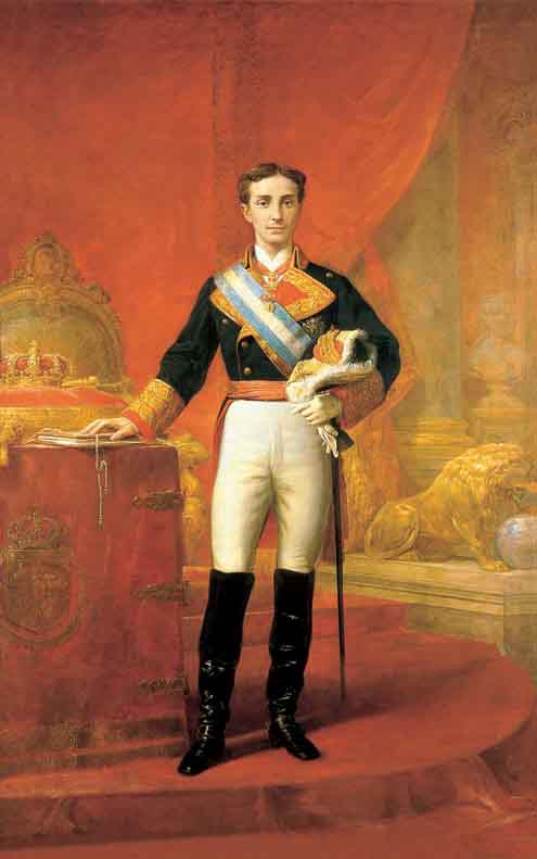 Carlos de Haes Retrato de Alfonso XII con diecisiete anos